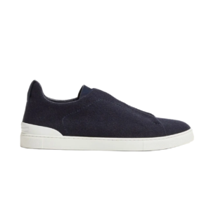 Zegna NAVY BLUE TRIPLE STITCH™ OASI CASHMERE SNEAKERS