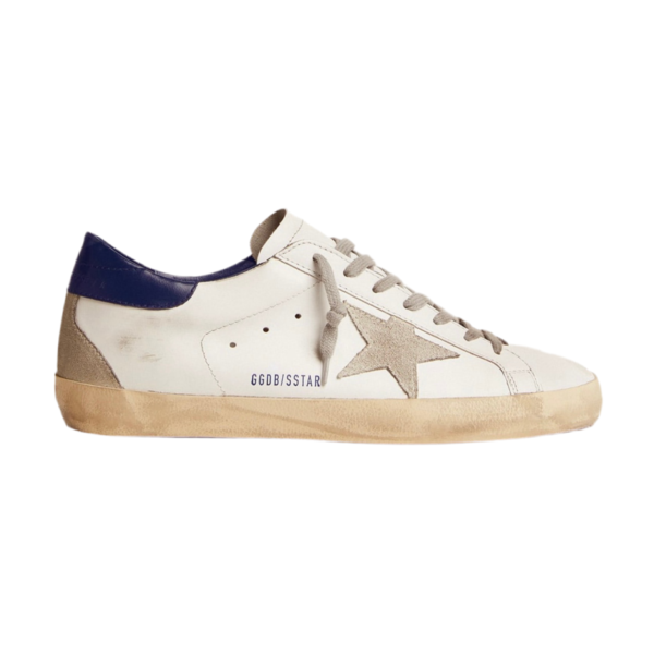Golden Goose Super-Star with suede star and blue heel tab(Men's)